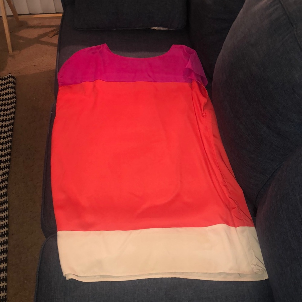 Tri tone shift dress